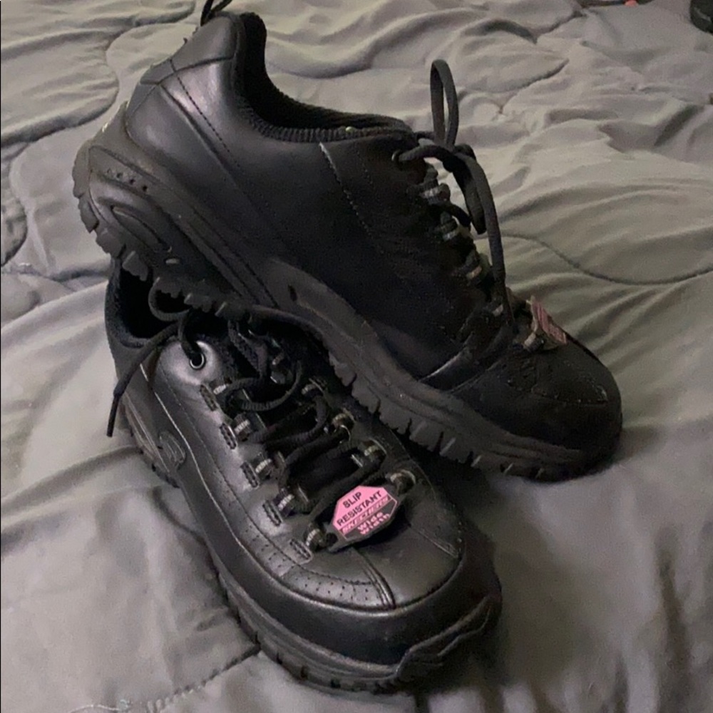 Sketchers Work Shoes Wide With Size 9